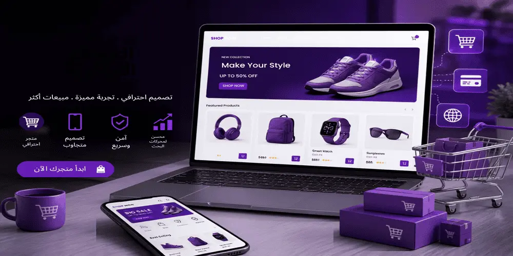 خدمات تصميم المواقع التجارية الالكترونية